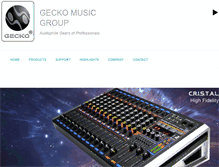 Tablet Screenshot of geckomusic.net